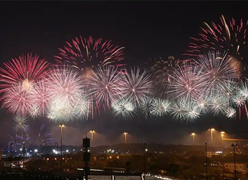 康保县焰火晚会